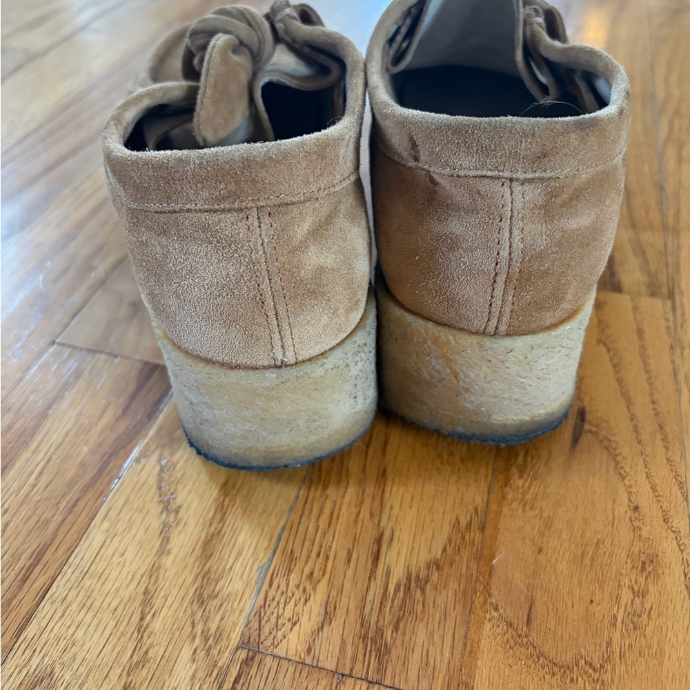 Loeffler Randall Suede Knot-Detail Loafers in Light Brown - Tabitha - Picture 4 of 7